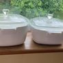 Pyrosil Ware Vintage Cornflower Corning Casserole set (2) Image 2