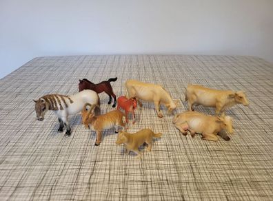 schleich animals horse cow goat wolf