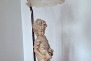 Table Lamp with Wood Base