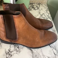 Leather boots