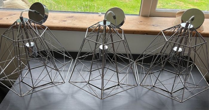 Ceiling Light Electric Searchlight Geometric Cage Ceiling