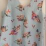 top Bnwt Yumi blue floral v front top lace detail Image 3