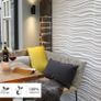 Wall Decor - Eco Friendly 3D Wall Panels / 3D Decorative Wall Tiles - Dutch Design - 100 Percent Natural 3D Wallpaper  50x50 cm  12 Panels Image 7