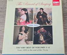 The Record of Singing. The Very Best of Volumes 1-4 1899-1952. 10 CD Boxset
