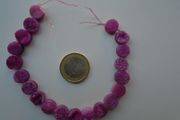 Pink Druzy agate beads,Gemstone beads,jewellery making supplies