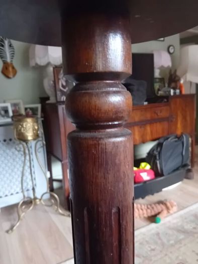 antique french mid century mahogany plant stand