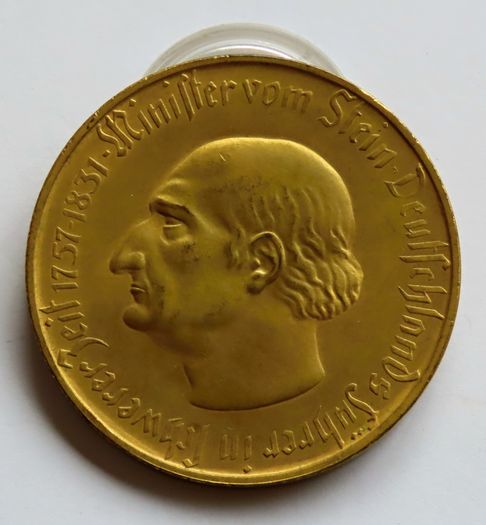 1923 10,000 Mark Emergency money Germany Scarce Gold Gilt