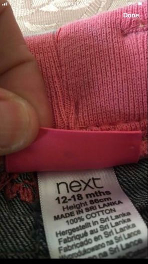 Girls next jeans 12/18 mths like new