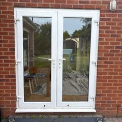 New upvc French doors 2100mm by 1800mm and 2100mm by 1500mm