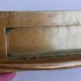 Antique Large Solid Brass Door Knocker Letterbox Handle - 1800s Reclaimed Hardware Image 2