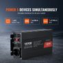 Pure Sine Wave Inverter, 1000 Watt, DC 12V to AC 230V Power Inverter with 2 AC Outlets 2 USB Port 1 Type-C Port, Remote Control for Small Home Devices like Smartphone Laptop, CE FCC Certified Image 4