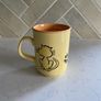 Vintage Staffordshire Tableware Yellow Cat Mug Made in England Image 2
