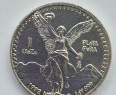 1 oz Mexican Libertad Silver Bullion Coins, Old Style 1982 - 1995 "Gordita"