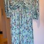 Mint Green Floral Plisse Maxi Dress   Size 10   Perfect Condition Image 3