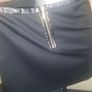 Black mini skirt with leather inserts Yessica C&A size UK16 EUR44 Postage included Image 4