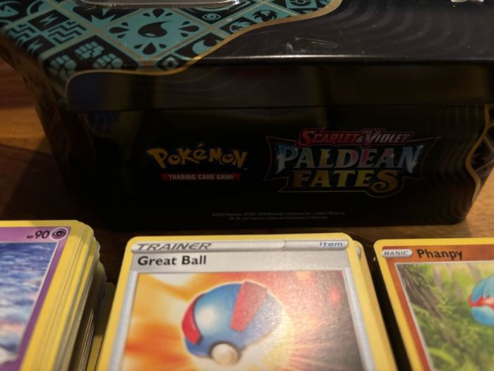 Sword & Shield Era Card Collection C/W Paladean Fates Collectors Tin