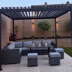 garden furniture set in grey
