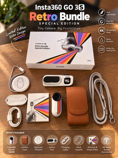 Insta360 GO 3S 128GB Retro Bundle Special Edition