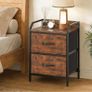 Bedside Table with 2 Storage Fabric Drawers Image 8