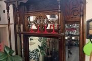 Antique wooden Hall mirror