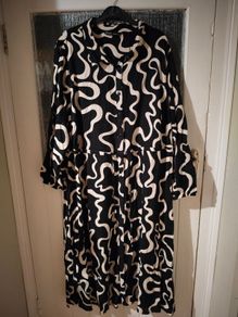 Yours Curve swirl print shirt dress.