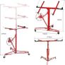 XXL Plate Lifter for Plasterboard Max. 290 cm Load Arm Width and 70 kg Load Capacity, 140-350 cm Working Height Adjustable Image 4