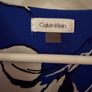 Calvin Klein Blue Floral Midi Dress Size L Image 2