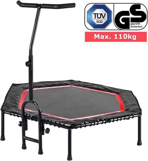 FREE EXPRESS SHIPPING Fit Indoor Fitness Trampoline with Handlebar