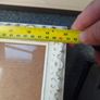 3x Large Vintage Style Picture Frames (White & Gold Distress Image 4