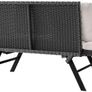 Polyrattan Garden Bench 4 in 1 with Reclining Function Weatherproof, adjustable Amrests Image 6