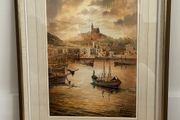 Original watercolour by Edwin Galea, Malta
