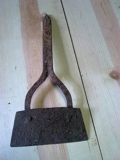 Old Irish blacksmith made hoe