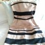Cream + Black Boob Tube Dress - Size 8 Image 3