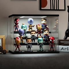 Display boxes for collectables with LED lights brand new