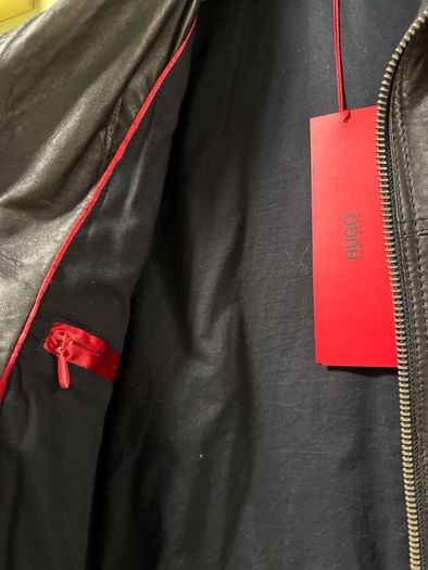 Brand new Hugo Boss leather jacket