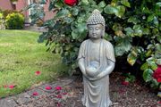 Poly resin solar light ornaments for garden