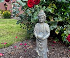 Poly resin solar light ornaments for garden