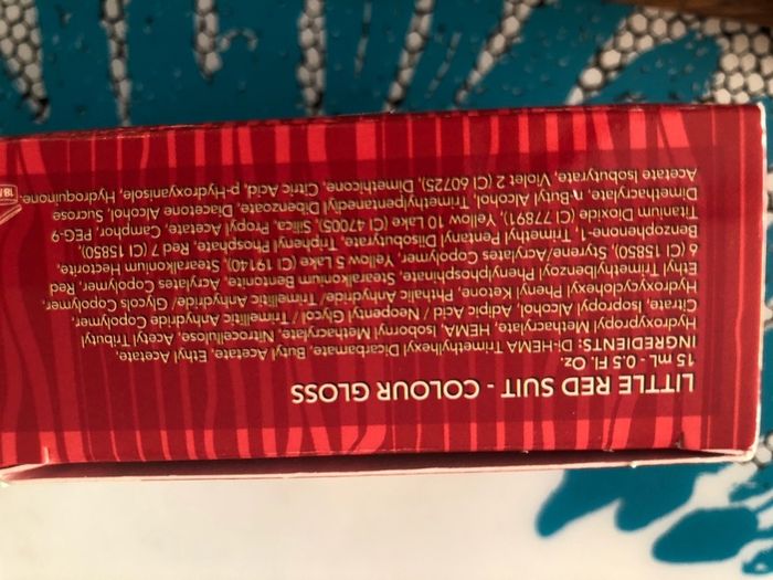 Nail varnish soak off LED/UV and reactive lacquer BNIB Red