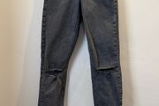 TOPSHOP Jamie Grey/Black Wash Jeans Size 26/34!