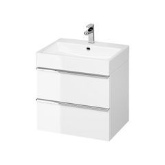 Cersanit Vigro Vanity Unit White Gloss (cabinet + Washbasin)