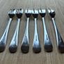 6 Antique Silver Plate Pastry Forks Image 5