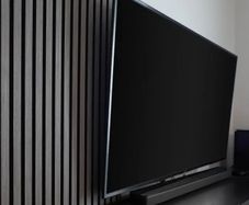 Acoustic Slat Wall Panel Grey 240x60cm