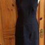 Dressbarn collection black tiered pencil dress pearl neckline Us 6 Uk 10 postage included Image 2