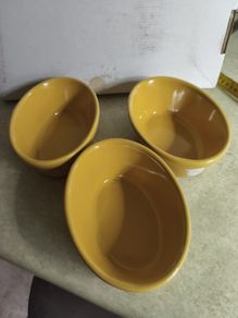 3  Yellow Cooking Casseroles by White Diamond Toughline Tara Hall, Galway, Ireland