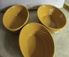 3  Yellow Cooking Casseroles by White Diamond Toughline Tara Hall, Galway, Ireland