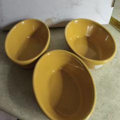 3  Yellow Cooking Casseroles by White Diamond Toughline Tara Hall, Galway, Ireland