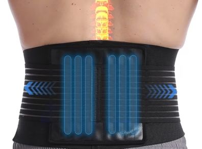 Back Brace for Scoliosis Sciatica and Back Pain Relief, Lumbar Support Belt for Men and Women, Adjustable Lower Back Support Brace with PU