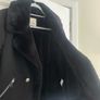 River Island Women's Black Suede Jacket with Faux Fur Lining - Size UK 12 Image 4