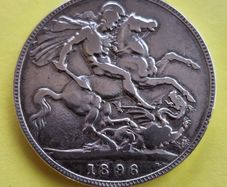 Great Britain 1896 Queen Victoria Third Portrait Crown - LX Variant