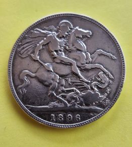 Great Britain 1896 Queen Victoria Third Portrait Crown - LX Variant
